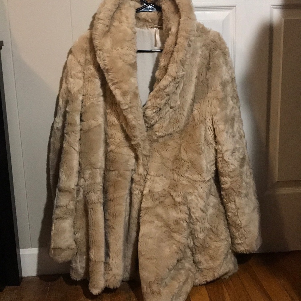 Faux fur coat